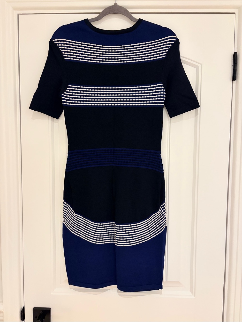 Knit Colorblock Bodycon Dress - Picture 2 of 5